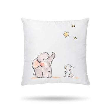 Imagem de Capa de Almofada Decorativa 40x40 Estampas de Elefantes - Avulsa - Rei