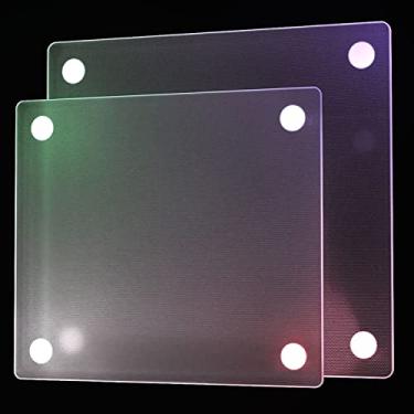 Imagem de ARTISTEM Mouse Pad, mouse pad de vidro acetinado temperado antiderrapante para jogos e trabalho, acessórios de mesa de escritório e casa, decoração de mesa, rápido, preciso, seguro, durável e fácil de limpar 28,5 x 26,5 cm (desempenho)