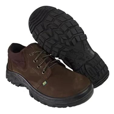 Imagem de Bota Segurança Nobuck PS134 Café Bico Pvc Ecosafety Tam 35