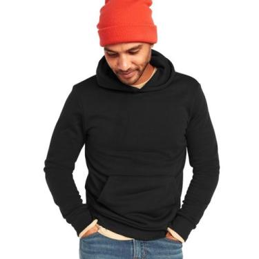 Imagem de Blusa de Moletom Masculina Com Capuz Blusa de Frio Slim Fitness Fashio