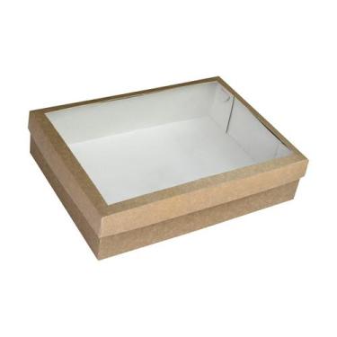 Imagem de 10 caixa visor  presente multiuso brigadeiros papel 35x8x25 - Gráfica 