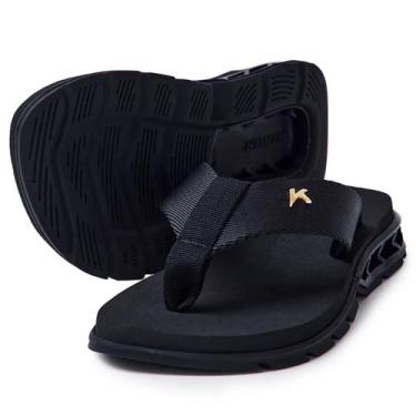 Imagem de Chinelo Infantil Kenner Rakka Kids - Preto, 33/34