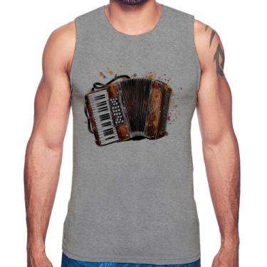 Imagem de Regata Acordeon Sanfona - Foca na Moda, Cinza, P