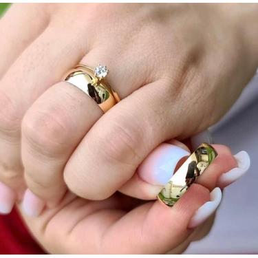 Imagem de Par de alianças moeda antiga - RK alianças , Amarelo