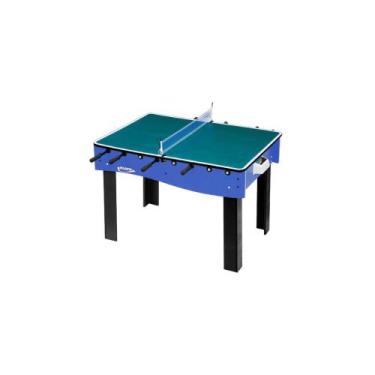 Imagem de Mesa de Pebolim/Totó com Tampo para Ping-pong e Botão Klopf