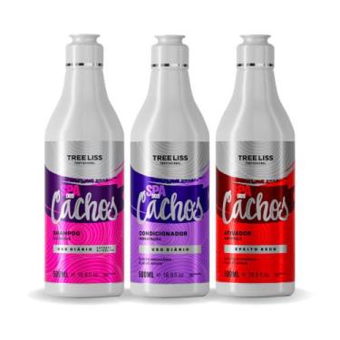 Imagem de Kit Hidratação e Nutrição Spa Dos Cachos Tree Liss  3 itens - Treeliss