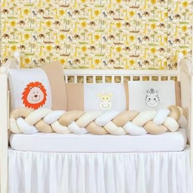 Imagem de Kit Berço Trança Leão Selva 6 Peças Com Enchimento Preço Baixo - Bruce