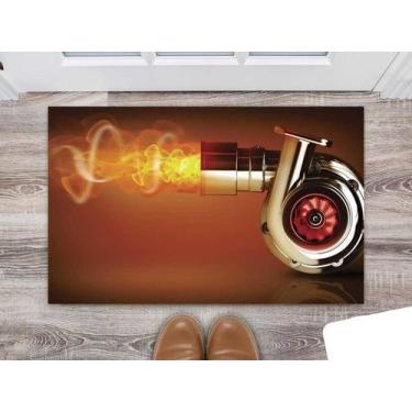 Imagem de Tapete Capacho Personalizado Carro Tunado Tunnig Turbo Fire - Deluzz