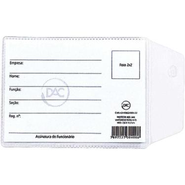 Imagem de Porta Documento para RG com ABA 8,0X11,0 CM Pacote com 100 - DAC