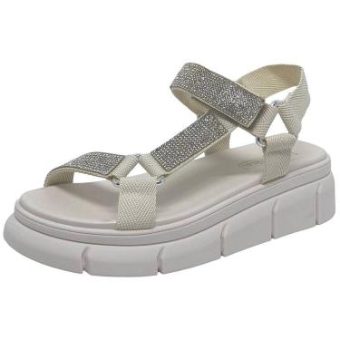 Imagem de Sandalia Feminina Flatform Brilho Strass Moleca 5483.109