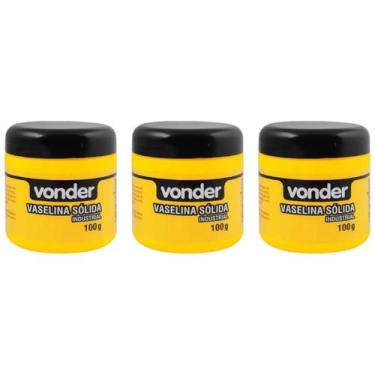 Imagem de Kit 3 unidades - vonder vaselina solida industrial 100g