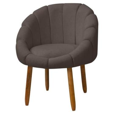 Imagem de Poltrona Decorativa Orgânica Flora Fixa Recepção Estética Bouclê - Sof