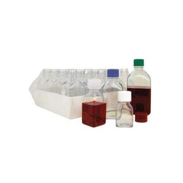 Imagem de Nalgene Garrafa quadrada graduada de policarbonato sem fecho, pacote de bandeja, capacidade de 1000 ml (caixa com 25)