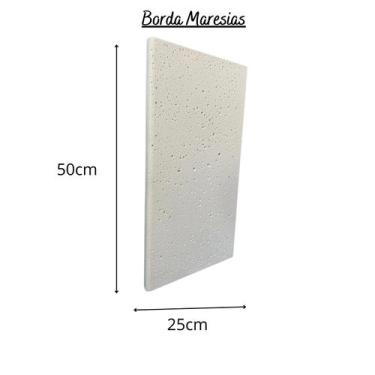 Imagem de Borda Atérmica  Piscina 50x25x2cm Maresias Branco - Areia de Quartzo I
