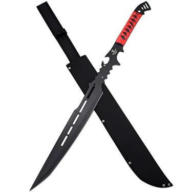 Imagem de Snake Eye Tactical Espada de fantasia com bainha de nylon facão acampamento ao ar livre (023-RD)