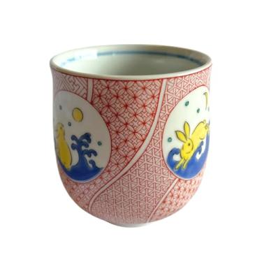 Imagem de Seikou Xícara de chá japonesa - Kutani Ware - Coelho - 240 ml - Porcelana - Feita no Japão