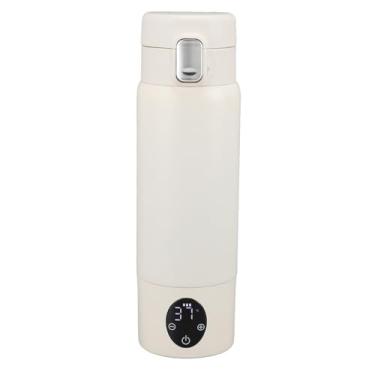 Imagem de Aquecedor de mamadeira portátil, aquecedor de mamadeira de 300 ml para leite materno, água e fórmula, 37 °C a 50 °C Aquecedor de leite portátil ajustável para viagem