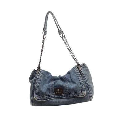 Imagem de YIJU Bolsa de ombro jeans feminina bolsa crossbody bolsa de armazenamento bolsa para lembrancinhas de festa baile