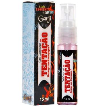 Imagem de Tentação Excitante Morango com Champanhe Spray 15ml Garji - Sexshop