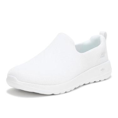 Imagem de Skechers Tênis masculino Go Walk Max Air Mesh sem cadarço, Branco, 43