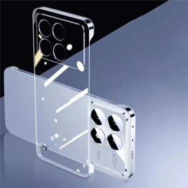 Imagem de Capa de telefone ultra fina sem moldura para poco f6 f3 pro, à prova de choque, pc rígido, capa traseira para poco m3 pro 5g, transparente, para poco f3