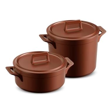 Imagem de Conjunto de Panelas de Indução Italiano M, Clear+, Cobre