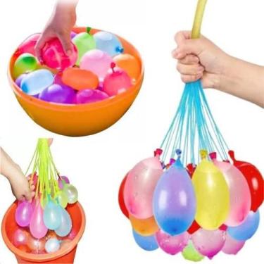 Imagem de Kit 370 Balão De Água Guerra De Bexiga Brincadeira Divertida - Om