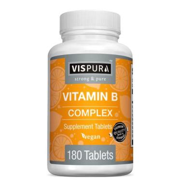 Imagem de Complexo de Vitamina B Vispura - 180 Comprimidos Veganos com B1, B2, B