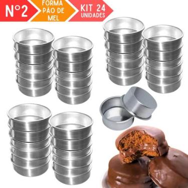 Imagem de KIT 24 FORMA PÃO DE MEL Nº2 FORMINHA DOCE AÇO RESISTENTE - MARILIA