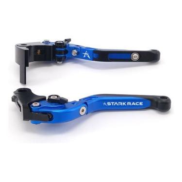 Imagem de Manete Esportivo Extensível Kawasaki Zx 10r Zx10r - Stark Race, Azul