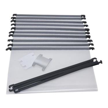 Imagem de Pasta Suspensa Soft Plastica Grampo Aquivo Polibras 10 Und, Cristal