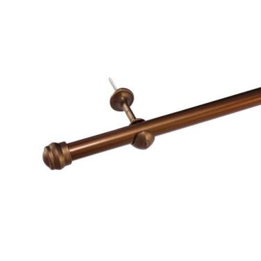 Imagem de Varão Simples para Cortina de 3 Metros 19mm Tabaco - Borda Bordados, O