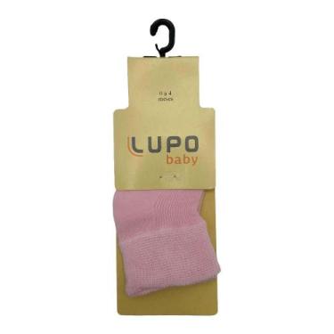Imagem de Meia lupo baby cano médio ref:2002 menina, Rosa, 0/4