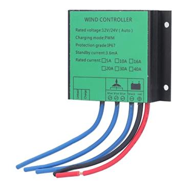 Imagem de 12V 24V Controlador de Gerador de Turbinas Eólicas de Carga PWM, Regulador de Energia Verde Com Proteção contra Proteção contra Bateria e Proteção contra Freio (5A)