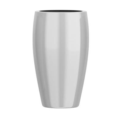 Imagem de Vaso De Planta Grande 90cm Fibra De Vidro Tipo Vietnamita (Prata)