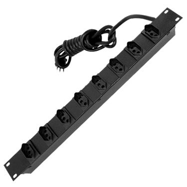 Imagem de Régua de Energia 8 Tomadas Padrão Rack 20A 2m RK8.2 - transcolor
