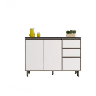 Imagem de Balcão Flex 1,20 Petra Capuccino/Off White - Poliman