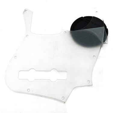 Imagem de KAISH 5 cordas transparente J Bass Style Pick Guard Bass Pickguard placa de arranhão para EUA/México Jazz J Bass transparente