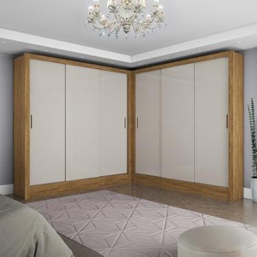 Imagem de Carioca Móveis - Closet Casal Duplo Dubai 6 Portas 6 Gavetas