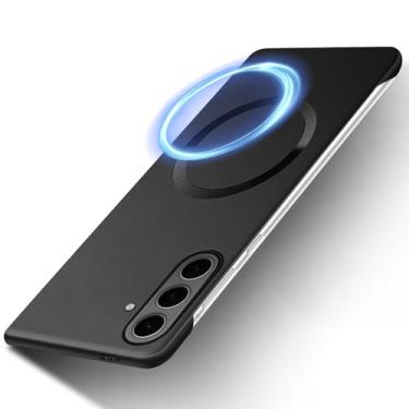Imagem de Capa ultrafina para Samsung Galaxy S24 com capa magnética [sem bordas - toque original] Capa de telefone fina fosca com proteção magnética, capa antiimpressão digital para Samsung S24 5G