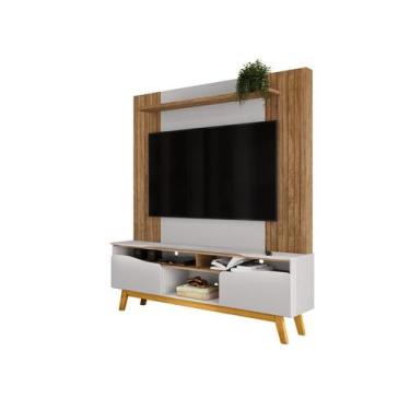 Imagem de Estante Home Atalaia Para Tv de 75" Cinamomo/Off-White - Bechara