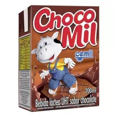Imagem de Kit c/ 4 Bebida Lactea Sabor Chocolate Chocomil 200ml - Chocomil Cemil
