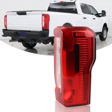 Imagem de YEQSHNG Conjunto de luz traseira tipo halogênio não cego compatível com Ford F250 F350 2023 2024 Super Duty luz traseira externa sem ponto cego substituição do lado direito do passageiro PC3Z-13404-D