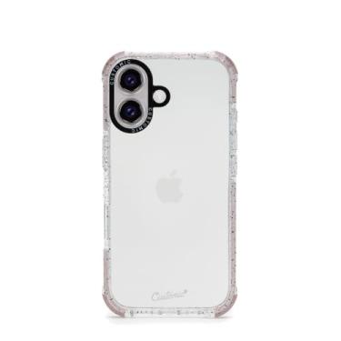 Imagem de Customic Capinha Case Capa para Celular iPhone 16 (6.1”), Impactor Space Anti Impacto Proteção Militar 4 metros contra quedas, Antiamarelamento, Transparente e Rosa
