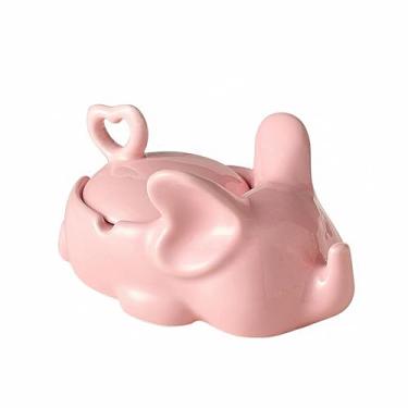Imagem de Cinzeiros de mesa de cerâmica criativa cinzeiro para mulher cinzeiro de mesa para fumar na moda bonito para uso doméstico escritório ornamentos (tamanho: rosa)