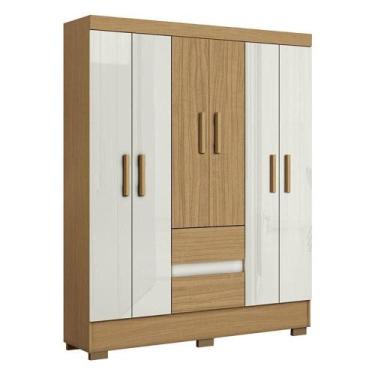 Imagem de Guarda Roupa Casal Coimbra 2005138 Atacama Off White - Aramóveis - ARA