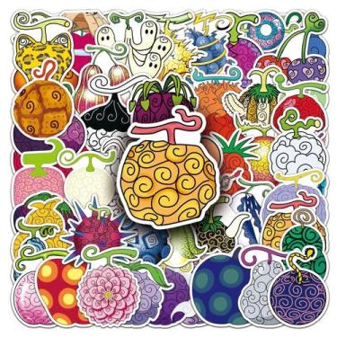 Imagem de Adesivos de Anime One Piece - 50 Peças - Decalques para Notebook e Cel