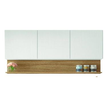 Imagem de Armário Aéreo de Cozinha 3 Portas com Nicho 1,50m Line Kit`s Paraná