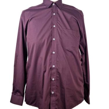 Imagem de Camisa Social Manga Longa Vinho Zuza Plus Size