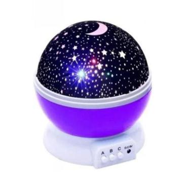 Imagem de Luminária Projetor Estrela 360º Star Master Lilás